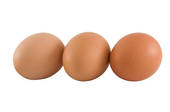 Saludables huevos enteros